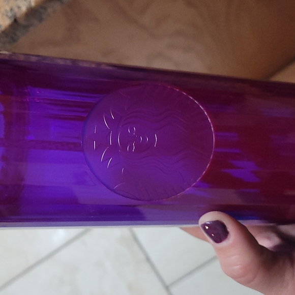 NWT 2021 Fall Collection Starbuck's Purple Edge Glow Dome Tumbler - Picture 2 of 5